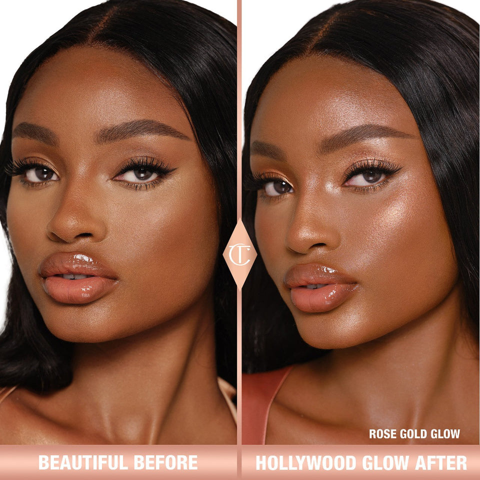 CHARLOTTE TILBURY - Glow Glide Face Architect Highlighter - réf Rose Gold Glow