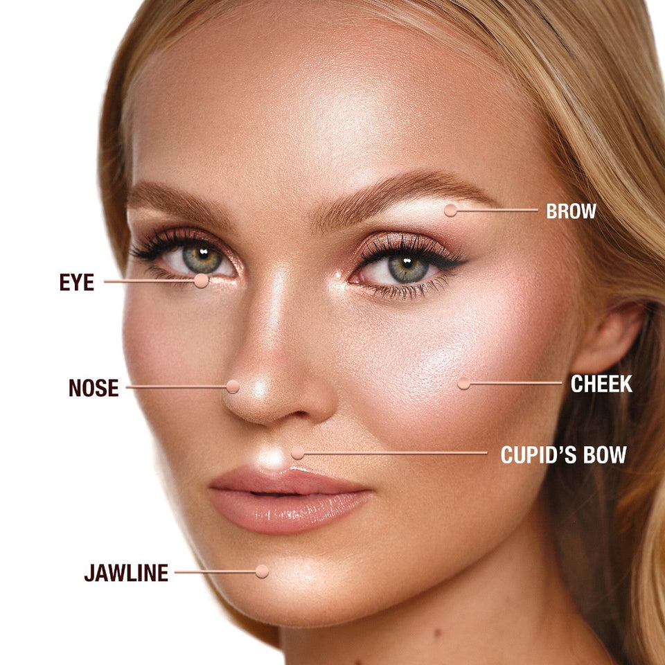 CHARLOTTE TILBURY - Glow Glide Face Architect Highlighter - réf Rose Gold Glow