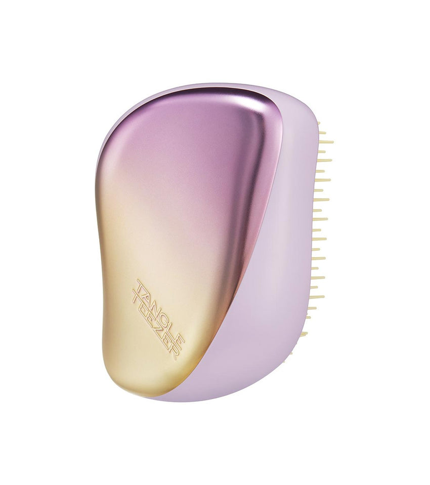 TANGLE TEEZER - Compact Brosse spécial démêlage Styler - Lilac Yellow Chrome