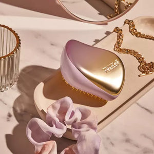 TANGLE TEEZER - Compact Brosse spécial démêlage Styler - Lilac Yellow Chrome