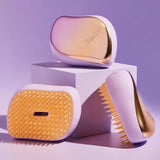 TANGLE TEEZER - Compact Brosse spécial démêlage Styler - Lilac Yellow Chrome